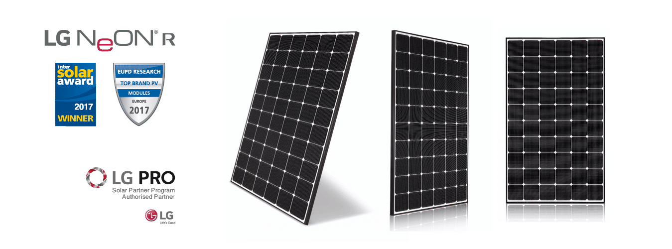 LG NeON R solar panels