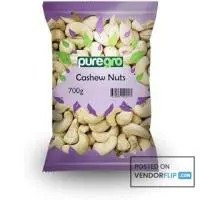 PureGro Cashew Nuts 700g | Premium Quality Whole Cashews